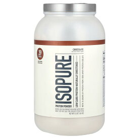 【マラソン期間限定MAX P20倍】Isopure ホエイプロテイン アイソレート 【 iHerb アイハーブ 公式 】 アイソピュア ホエイ プロテイン パウダー タンパク質 BCAA L-グルタミン 粉末 チョコレート味 1.36kg