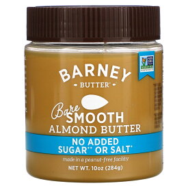 Barney Butter アーモンドバター 【 iHerb アイハーブ 公式 】 バーニーバター 無糖 無塩 スムース 284g