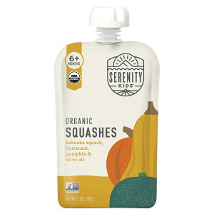 Serenity Kids �I�[�K�j�b�N �����H �y iHerb �A�C�n�[�u ���� �z �Z���j�e�B�[�L�b�Y �L�@ �x�r�[�t�[�h ����6�����ȏ� �I���[�u �X�N���b�V���o�^�[�i�b�g �p���v�L�� �J�{�`�� 99g