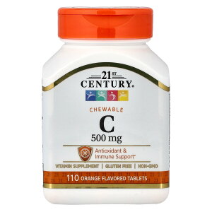 21st Century C �y iHerb �A�C�n�[�u ���� �z 21st �Z���`�����[ �r�^�~��C �A�X�R���r���_ �r�^�~���� �r�^�~���T�v�� �T�v�������g �T�v�� �`���A�u�� �^�u���b�g �I�����W�� 500mg 110��