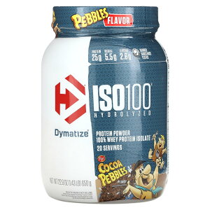 Dymatize ISO 100 �������� 100% �z�G�C�v���e�C�� �A�C�\���[�g �y iHerb �A�C�n�[�u ���� �z �_�C�}�^�C�Y �z�G�C �v���e�C�� �p�E�_�[ �^���p�N�� BCAA EAA �A�~�m�_ ���� �R�R�A �y�u���Y 640g