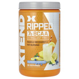 【最大P20倍★4/20 0:00~23:59】Xtend リップド BCAA 【 iHerb アイハーブ 公式 】 エクステンド Ripped スポーツドリンク アミノ酸 分岐鎖アミノ酸 7G 電解質 カルニチン カイエン サプリメント サプリ パウダー 粉末 ブルーベリーレモネード 495g