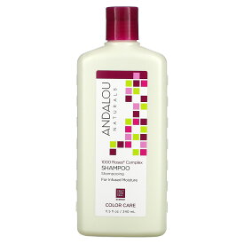 【マラソン期間限定MAX P20倍】Andalou Naturals シャンプー 1000ローズ 【 iHerb アイハーブ 公式 】 アンダルーナチュラルズ ローズヒップ ザクロ フルーツ幹細胞 Roses カラーケア 340ml