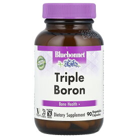 Bluebonnet Nutrition トリプル ボロン 【 iHerb アイハーブ 公式 】 ブルーボネット ニュートリション ホウ素 クエン酸 アスパラギン酸 グリシン酸 ミネラル ミネラルサプリ サプリメント サプリ ベジカプセル 90粒