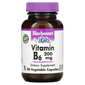 Bluebonnet Nutrition ビタミンB6 【 iHerb アイハーブ 公式 】 ブルーボネット ニュートリション ビタミンB ビタミン B B6 ピリドキシン ビタミン類 ビタミンサプリ サプリメント サプリ ベジカプセル 200mg 90粒