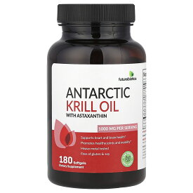 【7,000円以上購入で20%OFFクーポン★9/4 20:00~9/11 01:59】FutureBiotics クリルオイル アスタキサンチン 配合 【 iHerb アイハーブ 公式 】 フューチャーバイオティクス 南極 オキアミ フィッシュオイル オメガ3 オメガ3脂肪酸 DHA EPA サプリ ソフトジェル 1,000mg 180粒