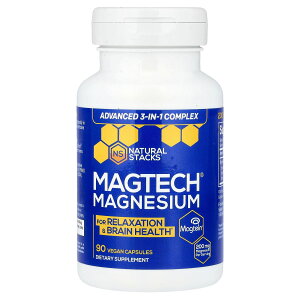 Natural Stacks �}�O�e�b�N �}�O�l�V�E�� �R���v���b�N�X �y iHerb �A�C�n�[�u ���� �z �i�`�������X�^�b�N�X MagTech �}�O�e�C�� �~�l���� �T�v�������g �T�v�� �x�W�J�v�Z�� 90��