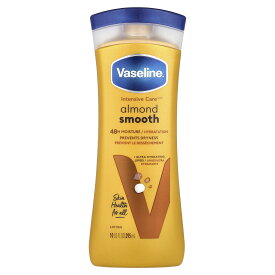 【最大P20倍★4/20 0:00~23:59】Vaseline インテンシブケア アーモンドスムーズ ボディローション 【 iHerb アイハーブ 公式 】 ヴァセリン ローション ボディクリーム 保湿ローション アーモンドオイル ビタミンE ヴァセリンジェリー 295ml