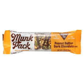Munk Pack ナッツ & シードバー 【 iHerb アイハーブ 公式 】 ムンクパック スナックバー おやつ スナック バー ピーナッツバター ダークチョコレート 35g