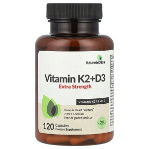 �y15%OFF�N�[�|����4/4 00:00~4/10 01:59�zFutureBiotics �r�^�~��K2 + D3 �G�L�X�g���X�g�����O�X �y iHerb �A�C�n�[�u ���� �z �t���[�`���[�o�C�I�e�B�N�X �r�^�~��D3 �r�^�~��K �r�^�~��D �r�^�~�� K2 K D 