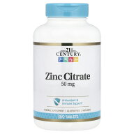 【15%OFFクーポン★7/19 20:00~7/26 01:59】21st Century クエン酸亜鉛 【 iHerb アイハーブ 公式 】 21s…