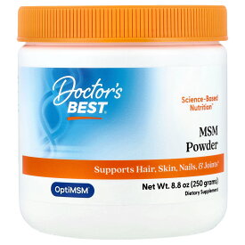 Doctor's Best MSM パウダー 【 iHerb アイハーブ 公式 】 ドクターズベスト メチルスルフォニルメタン OptiMSM オプティMSM サプリメント サプリ 粉末 250g