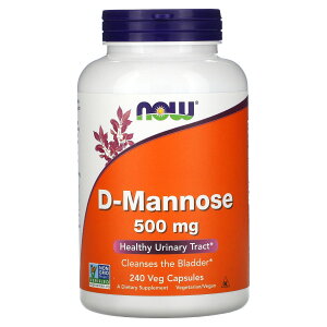 【POINT20倍★10/24 20:00〜10/27 9:59】NOW Foods D-マンノース 【 iHerb アイハーブ 公式 】 ナウフーズ マンノース サプリメント サプリ 植物性 植物性カプセル ベジカプセル 500mg 240粒
