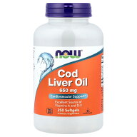 NOW Foods タラ肝油 【 iHerb アイハーブ 公式 】 ナウフーズ コッドリバーオイル オメガ3 フィッシュオ…