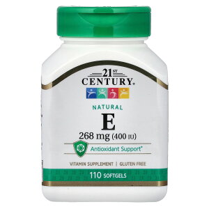 �y15%OFF�N�[�|����4/14 20:00~4/20 23:59�z21st Century �r�^�~��E �y iHerb �A�C�n�[�u ���� �z 21st �Z���`�����[ �r�^�~�� E �r�^�~���� �T�v�������g �T�v�� �\�t�g�W�F�� 268mg 400IU 110��