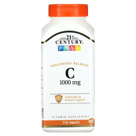 21st Century C-1000 持続放出型 【 iHerb アイハーブ 公式 】 21st センチュリー ビタミンC ビタミン ビタミン類 アスコルビン酸 サプリメント サプリ タブレット 1,000mg 110粒