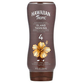 【POINT10倍★6/4 20:00~6/11 01:59】Hawaiian Tropic タンニング ローション 【 iHerb アイハーブ 公式 】 ハワイアントロピック アイランド サンタンローション 日焼けローション タンニングローション ココナッツ ウォータープルーフ SPF4 236ml