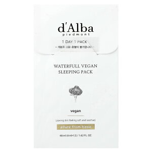 �y15%OFF�N�[�|����5/9 20:00~5/16 01:59�zd'Alba �E�H�[�^�t�� ���B�[�K�� �X���[�s���O�p�b�N �y iHerb �A�C�n�[�u ���� �z �_���o �t�F�C�X�p�b�N �p�b�N �W�F���p�b�N �i�C�g�p�b�N ��p�b�N �z���C