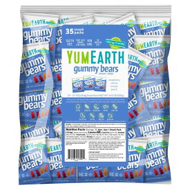 YumEarth グミベアー 【 iHerb アイハーブ 公式 】 ヤムアース グミベア グミーベアーズ グミ キャンディ オーガニック 有機 グルテンフリー アソート フレーバー スナックパック 19.8g 35袋