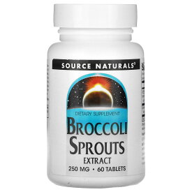 【POINT10倍★6/4 20:00~6/11 01:59】Source Naturals ブロッコリースプラウトエキス 【 iHerb アイハーブ 公式 】 ソースナチュラルズ スルフォラファン ブロッコリー スプラウト 濃縮 エキス イソチオシアネート サプリメント タブレット 250mg 60粒