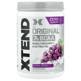 【15%OFFクーポン★5/9 20:00~5/16 01:59】Xtend BCAA 【 iHerb アイハーブ 公式 】 エクステンド スポーツドリンク オリジナル アミノ酸 分岐鎖アミノ酸 7G 電解質 サプリメント サプリ パウダー 粉末 グレイシャル グレープ 405g