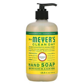 Mrs. Meyers Clean Day ハンドソープ 【 iHerb アイハーブ 公式 】 ミセスマイヤーズクリーンデイ ハンドウォッシュ 液体石けん 液体石鹸 天然由来成分 植物由来成分 ハーブ スイカズラの香り 370ml