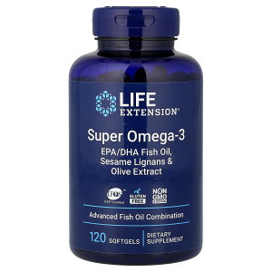 �y15%OFF�N�[�|����4/14 20:00~4/20 23:59�zLife Extension �X�[�p�[ �I���K3 �y iHerb �A�C�n�[�u ���� �z ���C�t�G�N�X�e���V���� �t�B�b�V���I�C�� �I���K3���b�_ �S�}���O�i�� �I���[�u �G�L�X EPA DHA �|