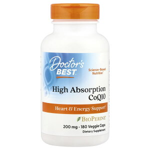 Doctor's Best RGUCQ10 z y iHerb ACn[u  z hN^[YxXg Tvg Tv CoQ10 rLm BioPerine oCIy NHi h{⏕Hi xWJvZ 200mg 180