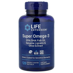 �y15%OFF�N�[�|����4/14 20:00~4/20 23:59�zLife Extension �X�[�p�[ �I���K3 �y iHerb �A�C�n�[�u ���� �z ���C�t�G�N�X�e���V���� �t�B�b�V���I�C�� �I���K3���b�_ �S�}���O�i�� �I���[�u �G�L�X EPA DHA �T