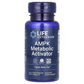 Life Extension AMPK メタボリック アクティベーター 【 iHerb アイハーブ 公式 】 ライフエクステンション アマチャヅル エキス アクティポニン ヘスペリジン カルシウム AMPK酵素 サプリ 植物性タブレット 30粒