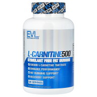 【15%OFFクーポン★7/4 20:00~7/11 01:59】EVLution Nutrition L-カルニチン 500 【 iHerb アイハーブ 公…