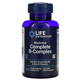 Life Extension バイオアクティブ コンプリート Bコンプレックス 【 iHerb アイハーブ 公式 】 ライフエクステンション ビタミンB 葉酸 ビオチン ビタミン類 ビタミンB群 ビタミンサプリ サプリ ベジカプセル 60粒
