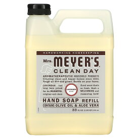 【POINT10倍★6/4 20:00~6/11 01:59】Mrs. Meyers Clean Day ハンドソープ 詰め替え用 【 iHerb アイハーブ 公式 】 ミセスマイヤーズクリーンデイ ハンドウォッシュ 液体石けん 液体石鹸 天然由来成分 植物由来成分 ハーブ ラベンダーの香り 975ml