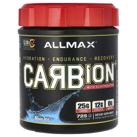 【最大P20倍★4/20 0:00~23:59】ALLMAX カービオン プラス 電解質 配合 【 iHerb アイハーブ 公式 】 オールマックスニュートリション ドリンクパウダー スポーツ飲料 炭水化物 カーボ マルトデキストリン パウダー 粉末 ブルーボムポップ 725g