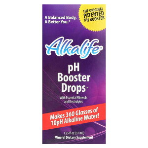 Alkalife pH �u�[�X�^�[ �h���b�v �y iHerb �A�C�n�[�u ���� �z �A���J���C�t �~�l���� �d���� �C�I�� �J���E�� �i�g���E�� �A���J���� �G���N�g�����C�g �T�v�������g �T�v�� ���L�b�h �t�� 37ml