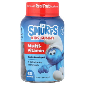 【6,000円以上購入で15%OFFクーポン★10/4 20:00~10/9 01:59】The Smurfs マルチビタミン グミ 子供用 【 iHerb アイハーブ 公式 】 ザ スマーフス スマーフ キッズ 3歳以上向け ビタミン A B C D E ビオチン 亜鉛 果物 ビタミン類 ビタミンサプリ サプリメント サプリ 60粒