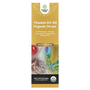 Nature's Craft �r�^�~��D3 + K2 �I�[�K�j�b�N �y iHerb �A�C�n�[�u ���� �z �l�C�`���[�Y�N���t�g �L�@ �r�^�~��D �r�^�~��K MK-7 �r�^�~�� D K �r�^�~���� �r�^�~���T�v�� �T�v�� ���L�b�h �t�� 60ml