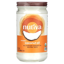 【POINT10倍★6/4 20:00~6/11 01:59】Nutiva ココナッツオイル オーガニック 【 iHerb アイハーブ 公式 】 ヌティバ 有機 精製 ココナッツ ヤシ 椰子 オイル 油 調理オイル 680ml