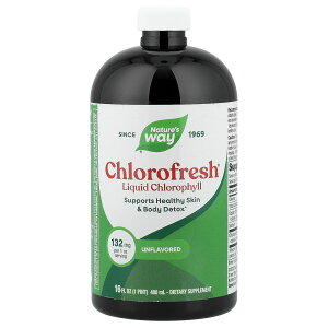 Nature's Way �N�����t���b�V�� �y iHerb �A�C�n�[�u ���� �z �l�C�`���[�Y�E�F�C �N�����t�B�� �� �N�����t�B���� �A������ Chlorofresh �T�v�������g �T�v�� ���L�b�h �t�� 132mg ������ 480ml