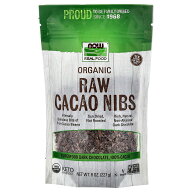 【15%OFFクーポン★5/9 20:00~5/16 01:59】NOW Foods カカオニブ オーガニック 【 iHerb アイハーブ 公式…