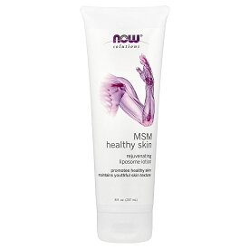 NOW Foods MSM リポソーム ローション 【 iHerb アイハーブ 公式 】 ナウフーズ ソリューションズ ボディクリーム スキンクリーム ケアクリーム メチルスルホニルメタン 硫黄 アロエ コラーゲン アーモンド 237ml