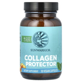 Sunwarrior コラーゲン リストア & プロテクト 【 iHerb アイハーブ 公式 】 サンウォーリアー 植物性 シーバックソーン ザクロ アスパラガス オクラ ケルセチン コーヒー アセロラ サプリ ヴィーガンカプセル 30粒