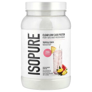 Isopure �C���t���[�W���� �v���e�C���p�E�_�[ �y iHerb �A�C�n�[�u ���� �z �A�C�\�s���A �z�G�C �v���e�C�� �A�C�\���[�g �^���p�N�� BCAA �����[�� ���� �p�E�_�[ ���� �g���s�J���p���`�� 900g