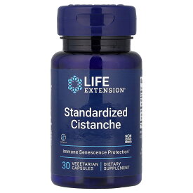 Life Extension カンカニクジュヨウ 【 iHerb アイハーブ 公式 】 ライフエクステンション シスタンシェ Cistanche ニクジュヨウ 標準化 エキス エチナコシド ビタミンC ハーブ サプリ ベジカプセル 30粒