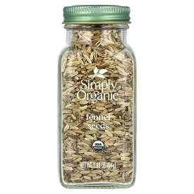 Simply Organic フェンネル オーガニック 【 iHerb アイハーブ 公式 】 シンプルオーガニック シンプリーオーガニック 有機 乾燥 フェンネルシード ウイキョウ シード 種 トルコ産 スパイス 54g