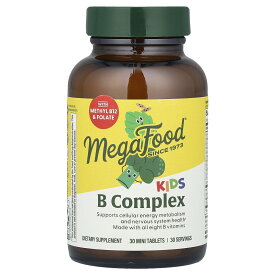 【20%OFFクーポン★3/4 20:00~3/11 01:59】MegaFood Bコンプレックス 子供用 【 iHerb アイハーブ 公式 】 メガフード キッズ ビタミンB ビタミン B ビタミンB群 ビタミン類 ビタミンサプリ 亜鉛 クロム テアニン サプリメント サプリ タブレット 30粒