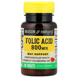 �y15%OFF�N�[�|����4/4 00:00~4/10 01:59�zMason Natural �t�_ �y iHerb �A�C�n�[�u ���� �z ���C�\���i�`�������Y �r�^�~��B�Q �T�v�������g �T�v�� �^�u���b�g 800mcg 100��