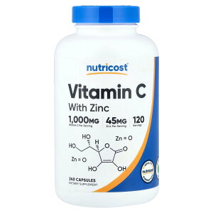 Nutricost �r�^�~��C ���� �z�� �y iHerb �A�C�n�[�u ���� �z �j���[�g���R�X�g �r�^�~�� C �r�^�~���� �r�^�~���T�v�� �A�X�R���r���_ �W���N �T�v�������g �T�v�� �J�v�Z�� 1,000mg 240��