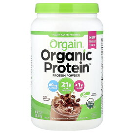 【15%OFFクーポン★8/4 20:00~8/11 01:59】Orgain オーガニック プロテイン 【 iHerb アイハーブ 公式 】 オルゲイン 有機 植物性 プロテインパウダー タンパク質 エンドウ豆 ヴィーガン パウダー 粉末 アイスコーヒー味 920g