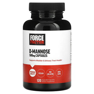 Force Factor D-マンノース 【 iHerb アイハーブ 公式 】 フォースファクター D マンノース サプリメント サプリ ベジカプセル 500mg 120粒